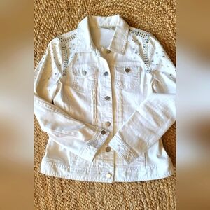 Chico's White Denim Jacket
